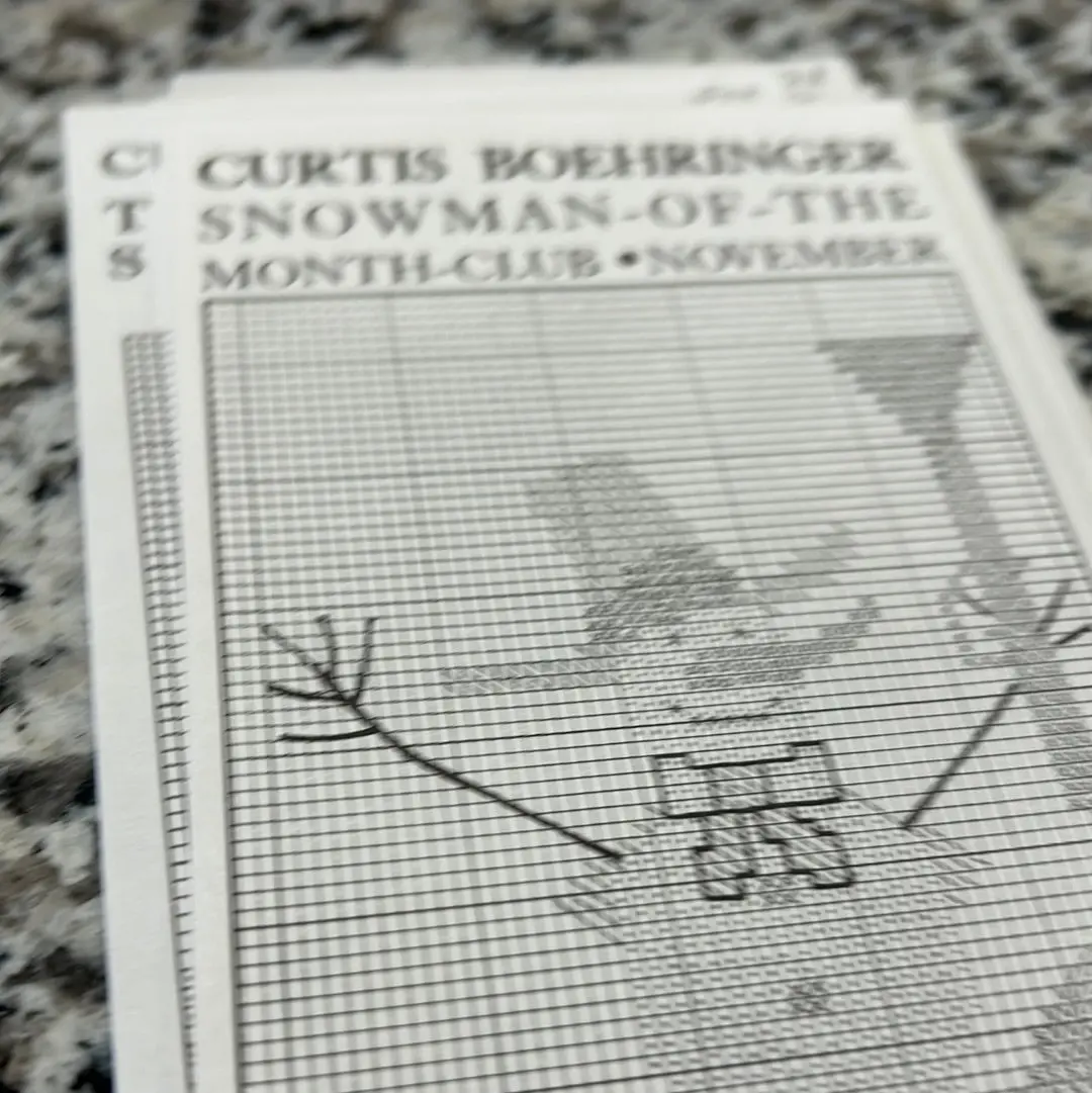 Snowman Of The Month Club - November 1