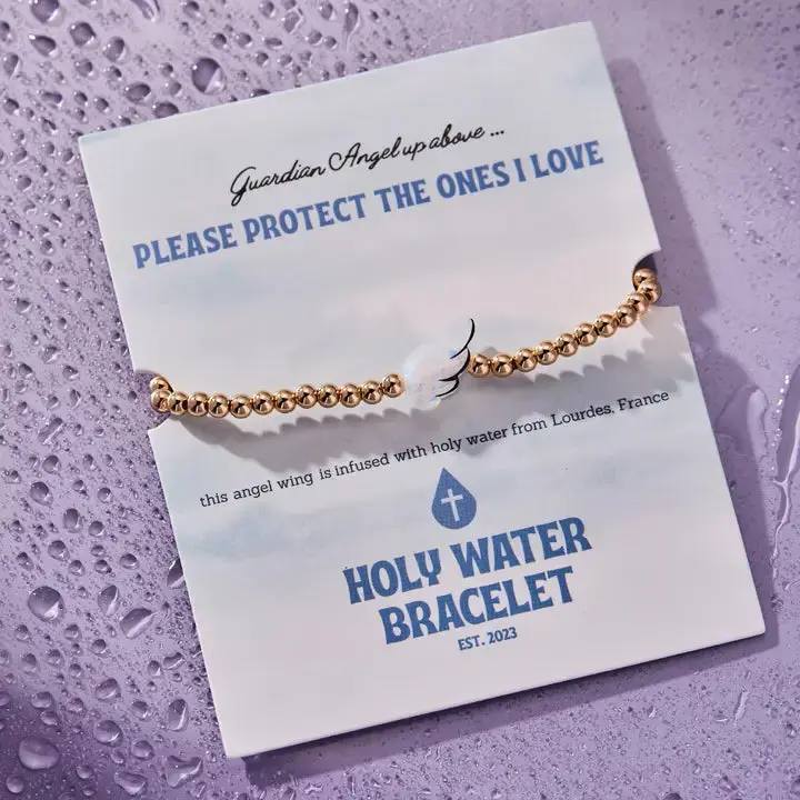 Holy Water Angel Wing Bracelet | Gold 1