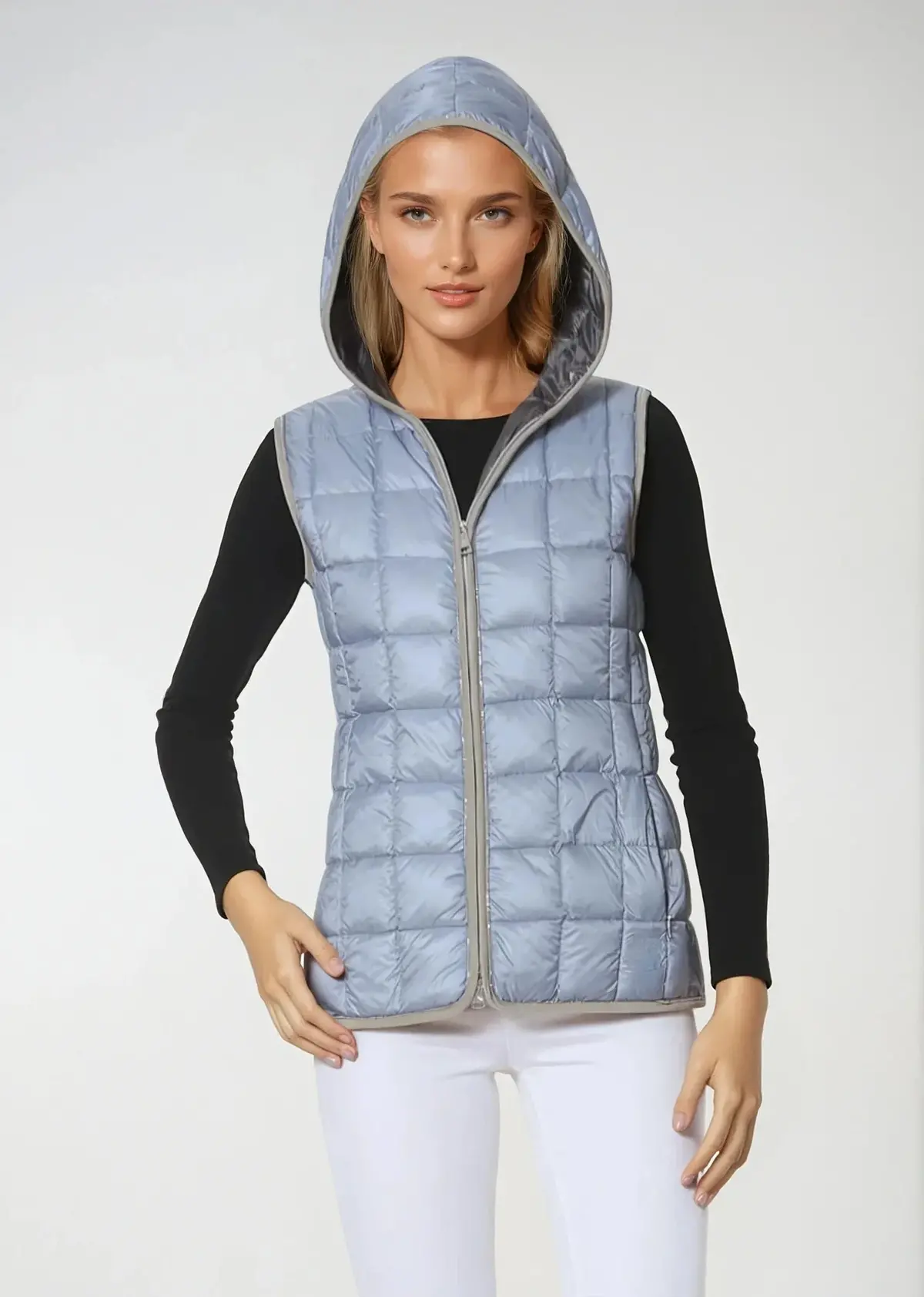 Aisa Puffer Vest | Powder Blue 1