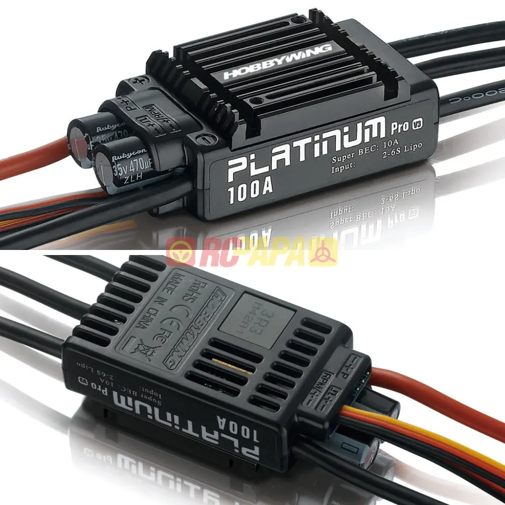 Hobbywing Platinum 100A V3 Brushless Esc With 10A Bec 1