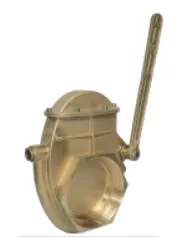 4" Heated Brass Lever Valve 1041-000H 1