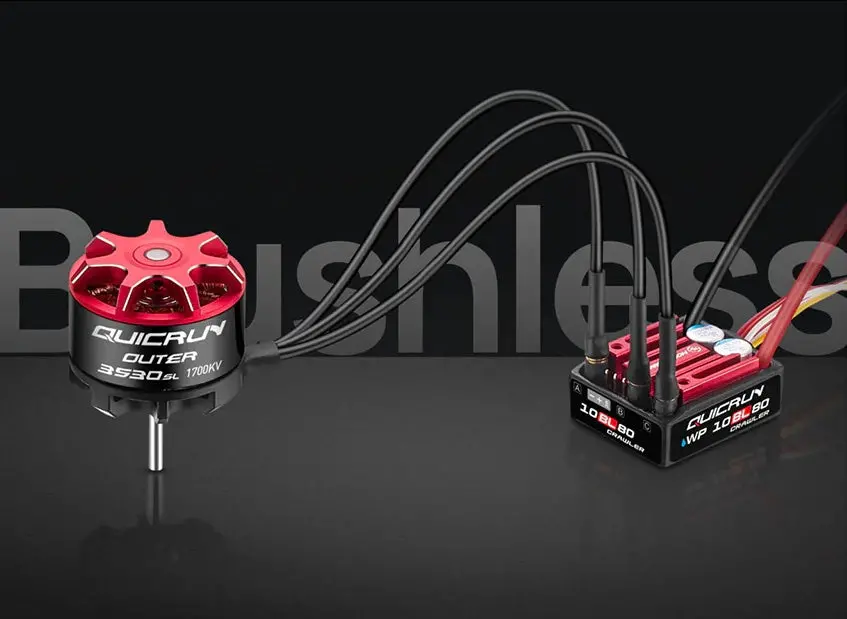 Hobbywing Quicrun Outer 3530Sl + Wp 10Bl80 Crawler Motor Esc Combo 4