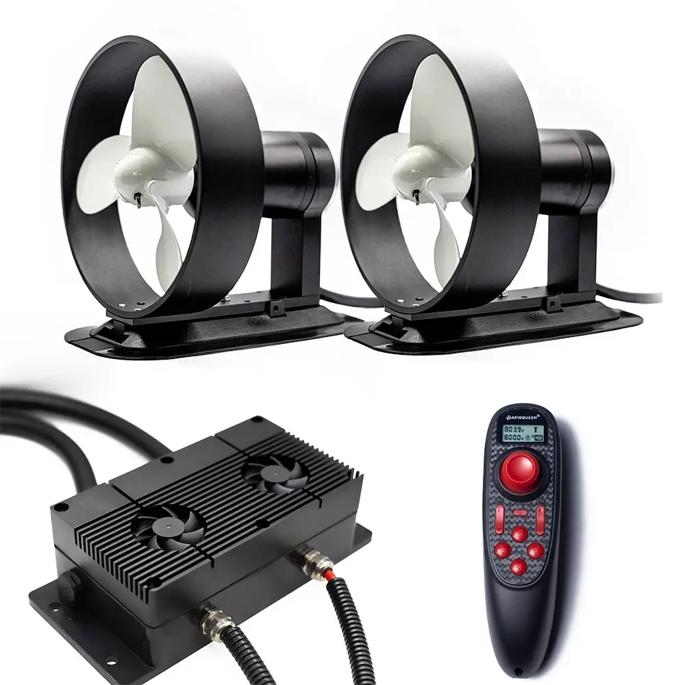 Apisqueen 24V/48V U35 Two Set Of Aluminum Alloy Underwater Thrusters 78Kg Thrust, Suitable For Cruise Ships/Fishing Boats, Etc. 1