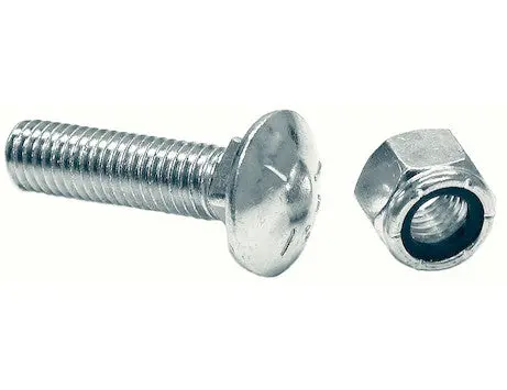 1301065 - Sam Bulk Cutting Edge 5/8 X 2-1/2 Inch Carriage Bolt And Locknut - Set Of 12 1