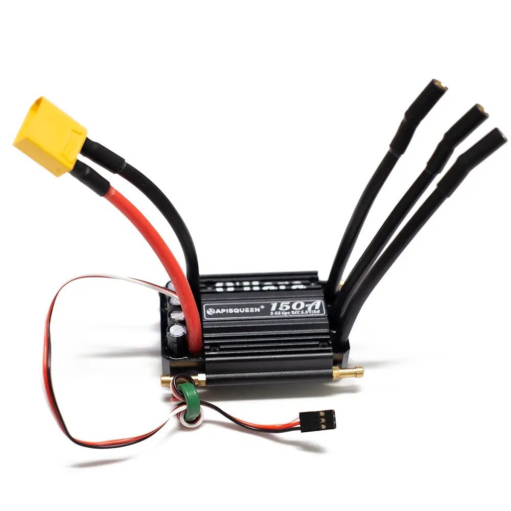 Apisqueen 2-6S Lipo O'hara 50A/70A/90A/120A/150A Thruster, Rc Boat Esc 1