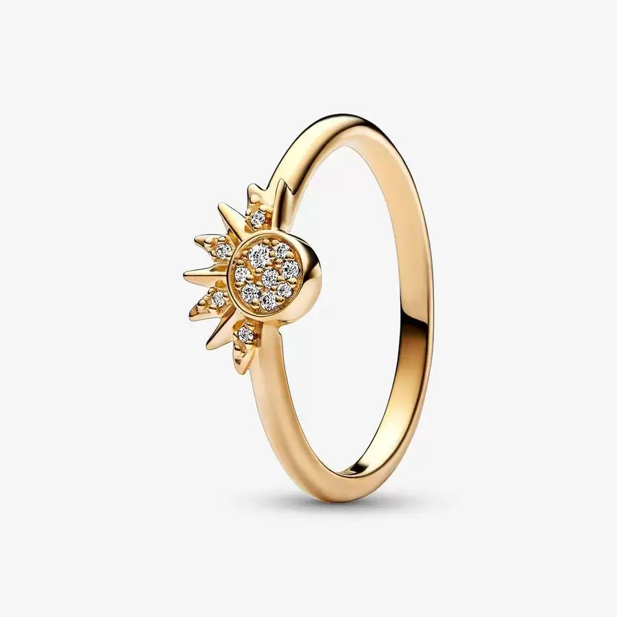 Celestial Sparkling Sun Ring 1