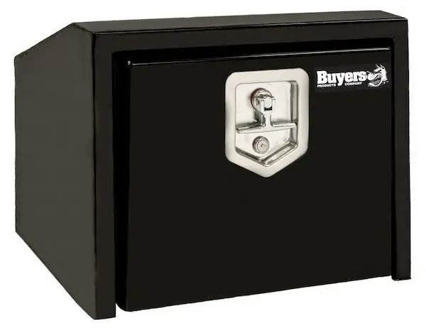 1703351 - Black Steel Underbody Truck Tool Box With Slanted Back 1