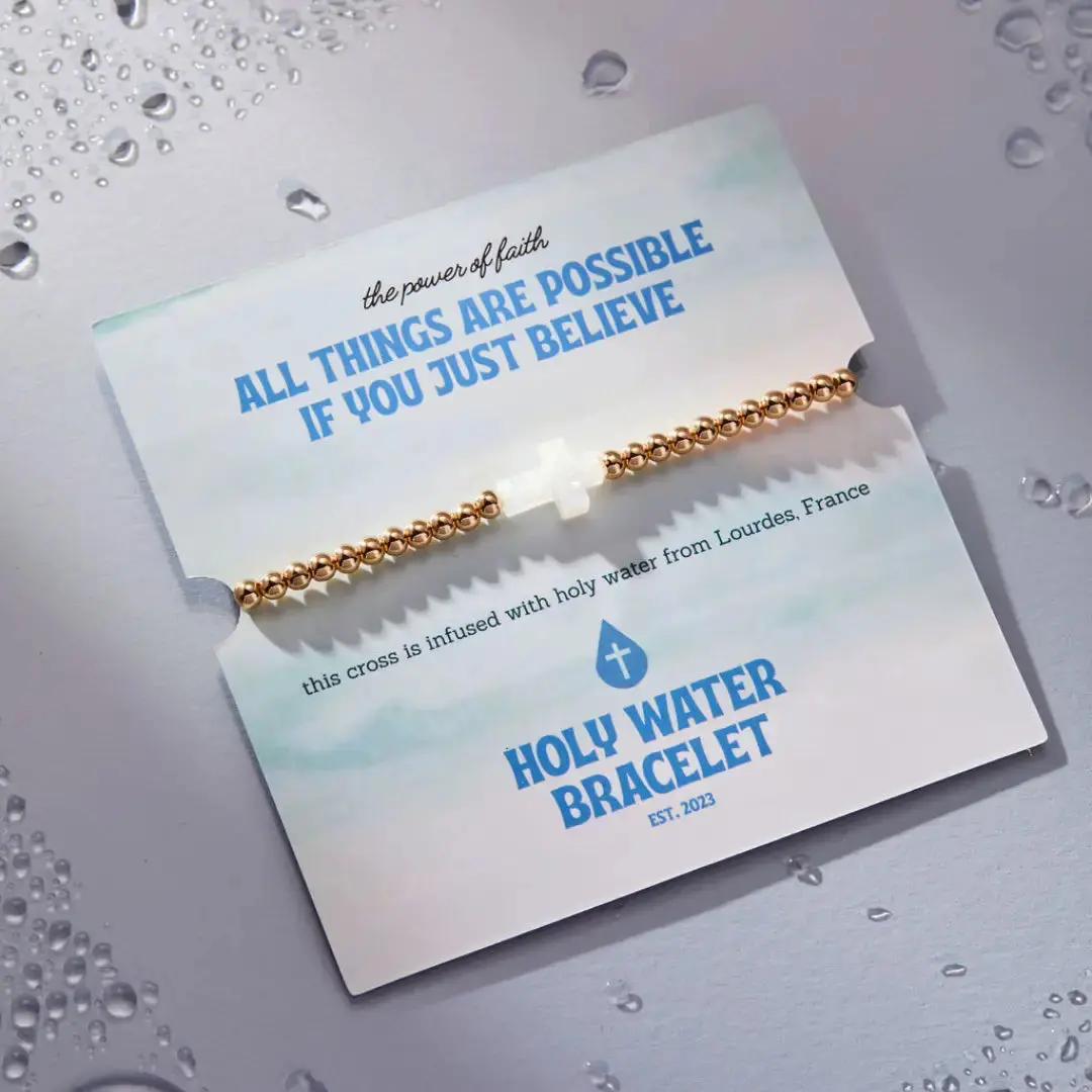 Holy Water Stretch Bracelet | Gold 1