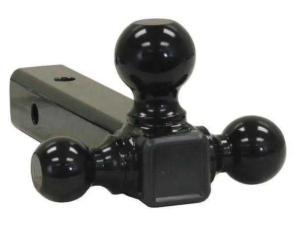 1802200 - Tri-Ball Hitch-Solid Shank With Black Towing Balls 1