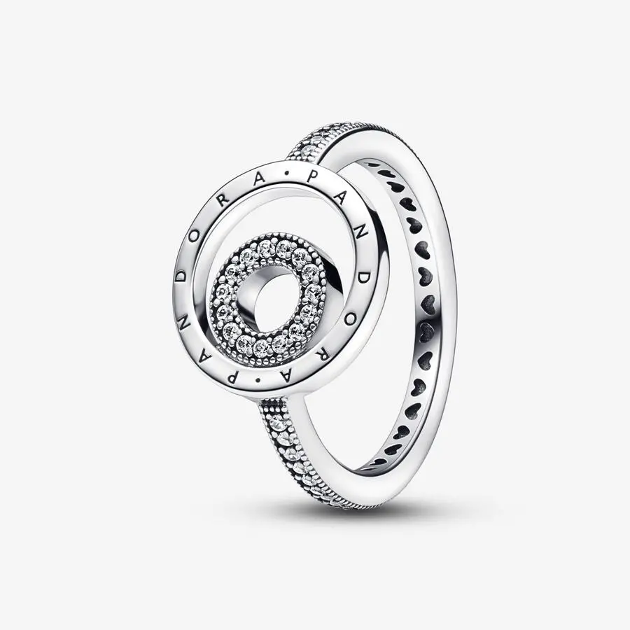 Pandora Signature Logo Circles Pavé Ring 1