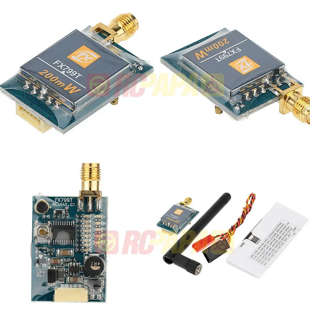 Fxt Fx799t 200Mw 5.8Ghz 40Ch Vtx Video Transmitter With Raceband (Sma) 1