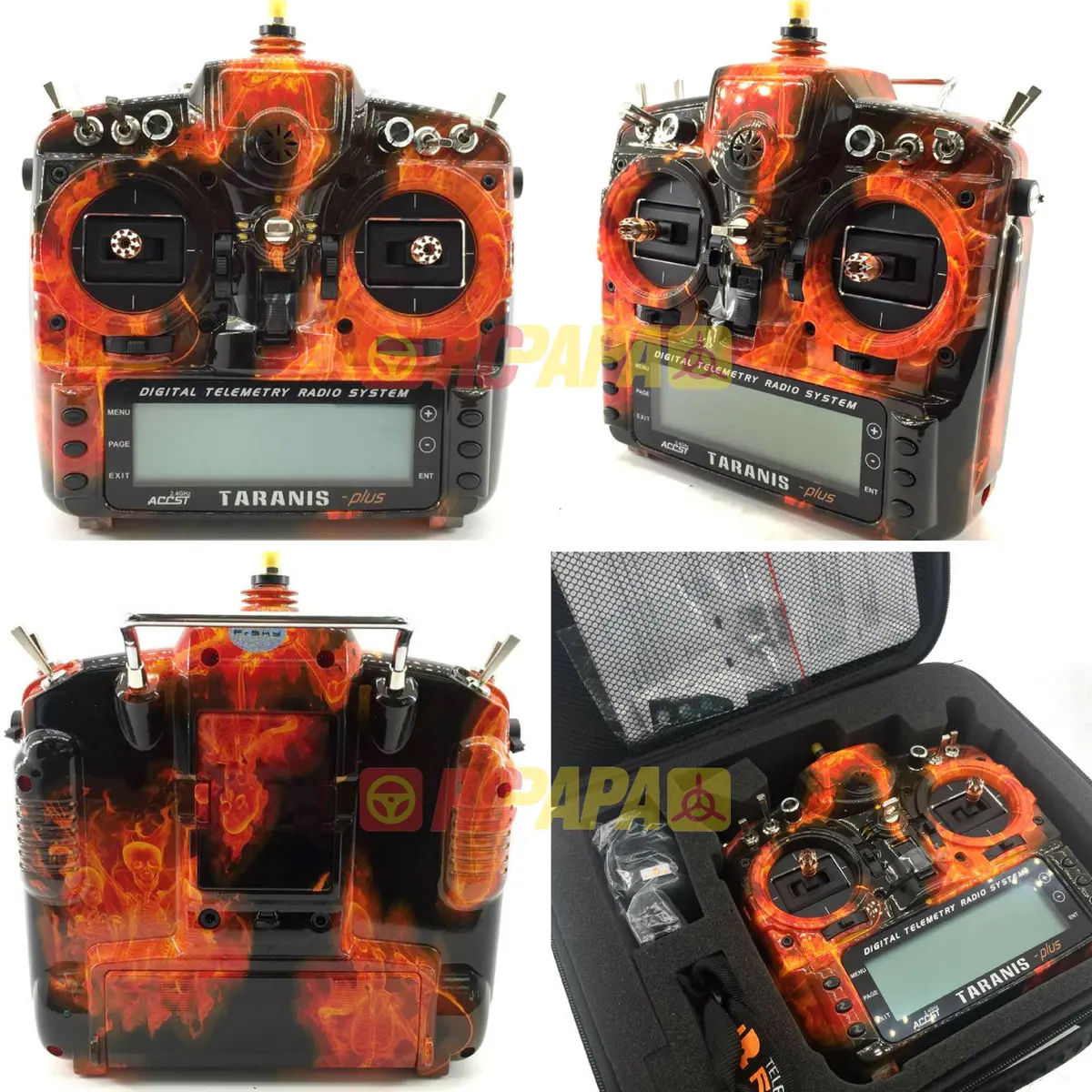 Frsky X9d Plus Taranis 2.4G 16Ch Transmitter (Special Edition - Flame) 1