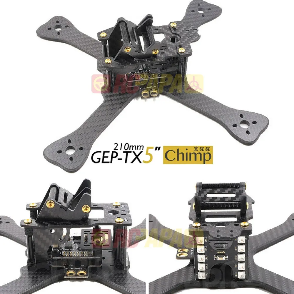 Geprc Gep-Tx5 Chimp 210Mm Carbon Fiber Fpv Racing Quadcopter Frame Kit 1