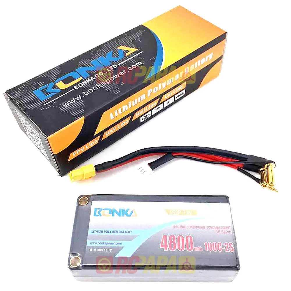 Bonka 4800Mah 100C 7.4V 2S2p Lipo Battery 1
