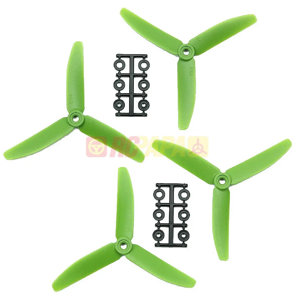 Hq 5" 5X4x3 Tri-Blade Glass Fiber Propellers 1