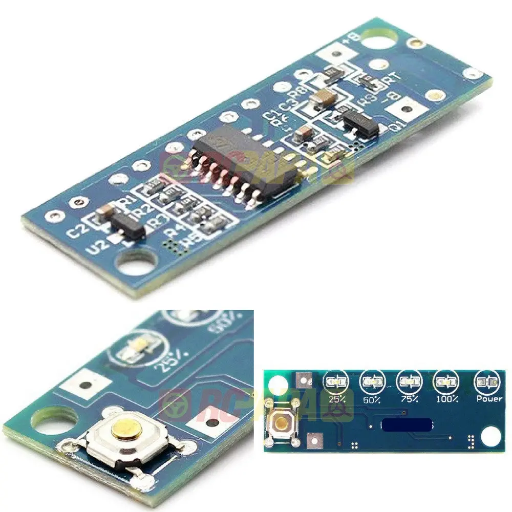Wh-Dl1-7S State-Of-Charge Soc Indicator For Single Cell Li-Po Batteries Diy 1