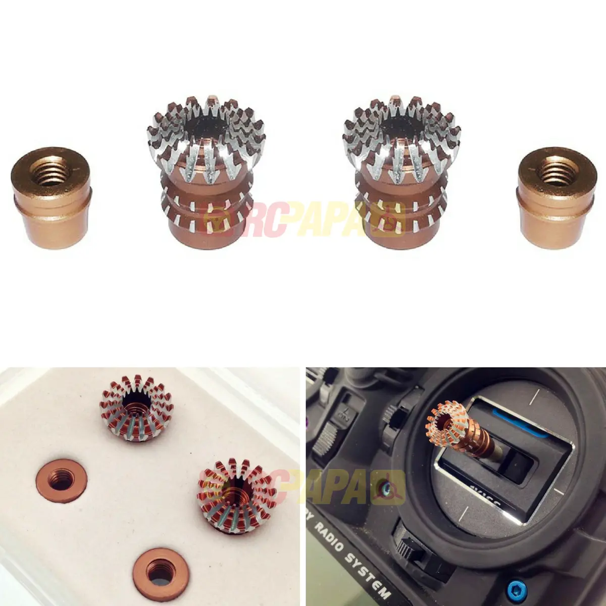 Frsky Cnc Aluminium M4 Gimbal Stick End (Lotus Style) 1