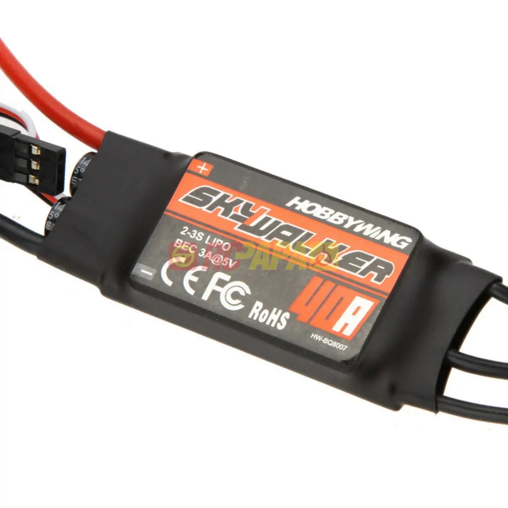 Hobbywing Skywalker 40A 2-3S Brushless Esc (With Bec 3A@5V) 1
