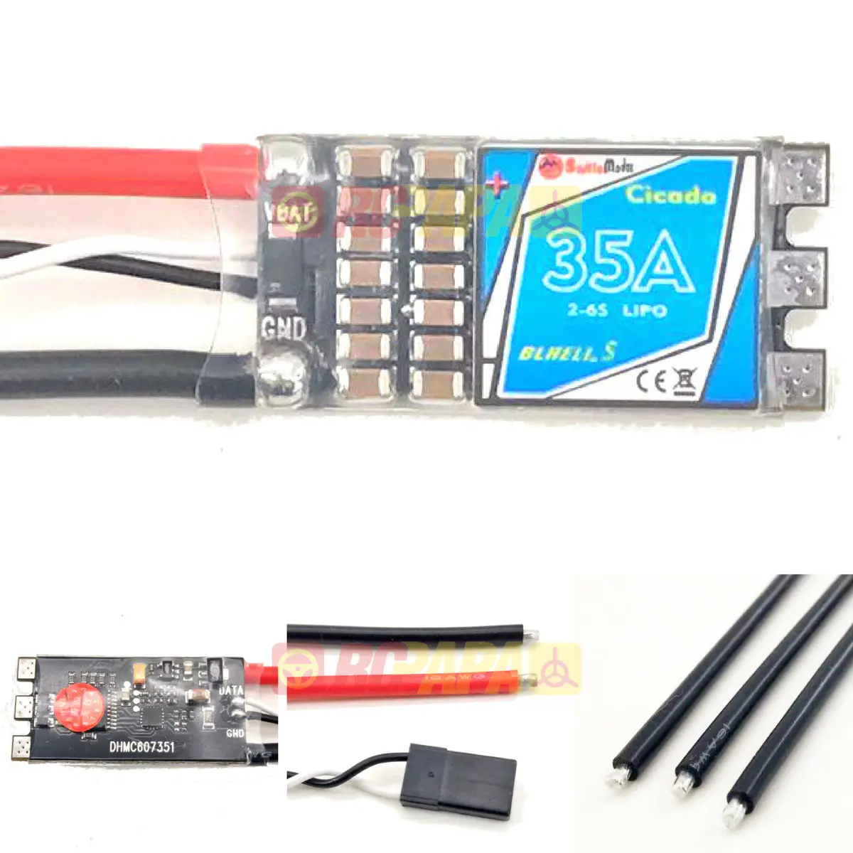 Sunrise Cicada Blheli-S 35A 2-6S Programming Multishot Esc 1