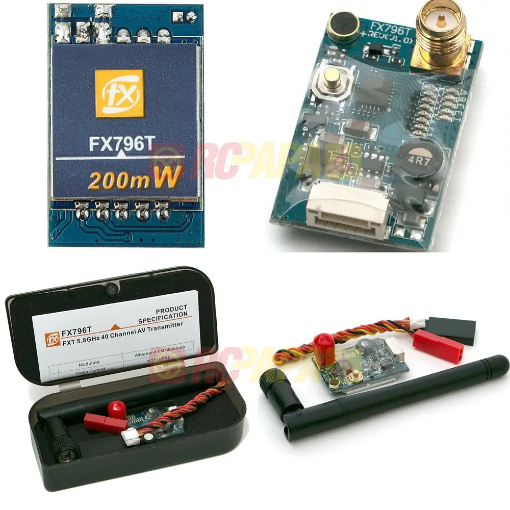 Fxt Fx796t 200Mw 5.8Ghz 40Ch Vtx Video Transmitter (Sma) 1