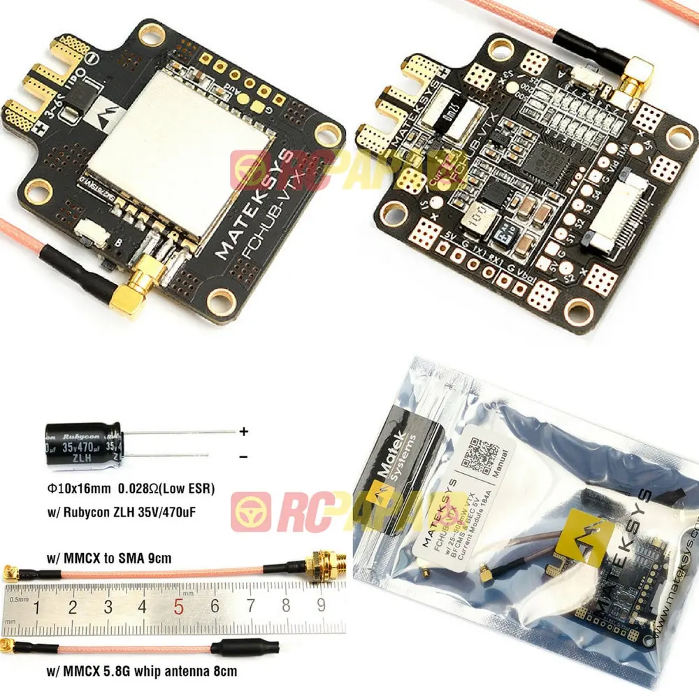 Matek Fchub-Vtx W/ 5.8G 25-500Mw 40Ch Switchable Vtx 1