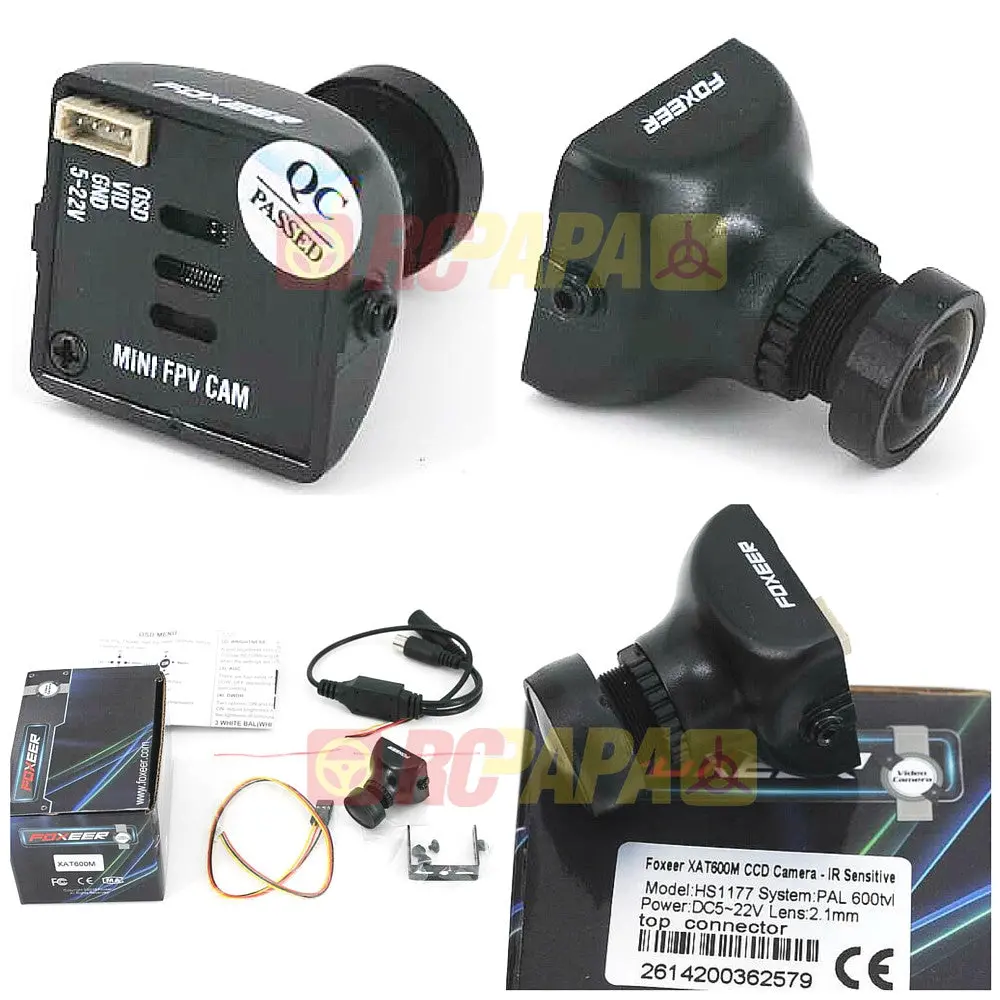 Foxeer Xat600m 600Tvl Dc5-22V Hs1177 Type Super Had Ccd Camera 1