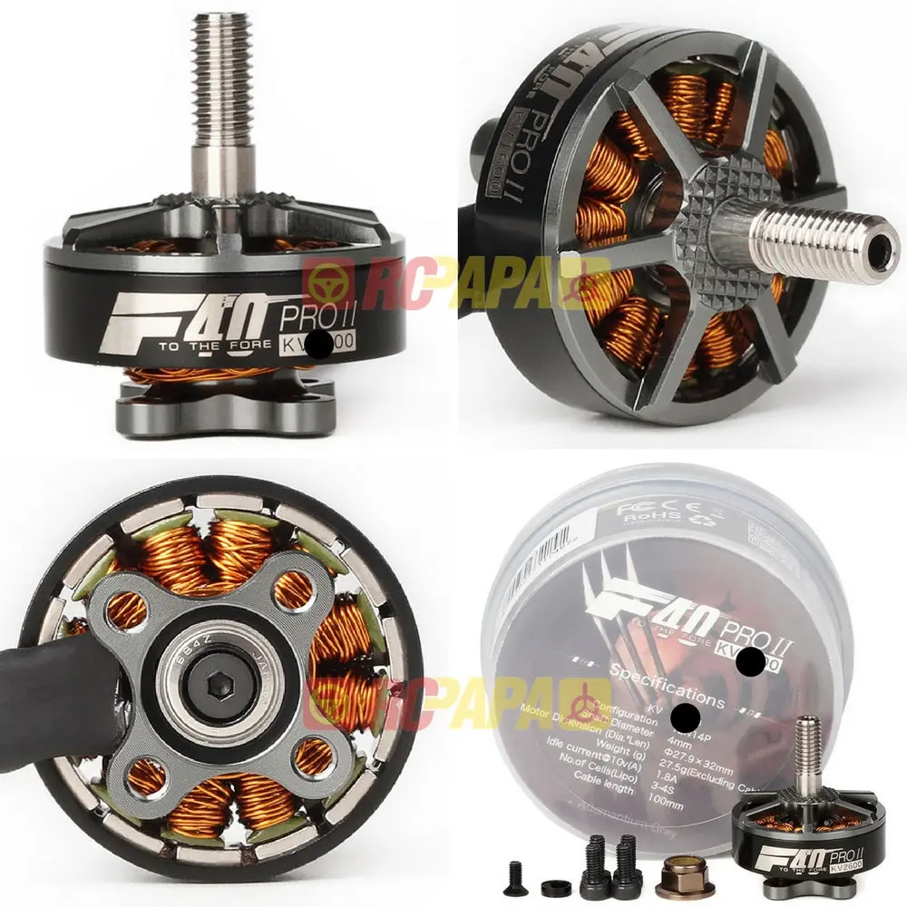T-Motor F40 Pro Ii 1600/2400/2600Kv Fpv Brushless Motor 1