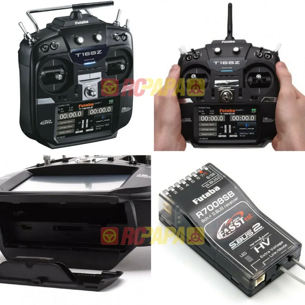 Futaba T16sz 16-Channel 2.4Ghz (Mode 2) Combo With R7008sb Receiver & Power Adapter 1