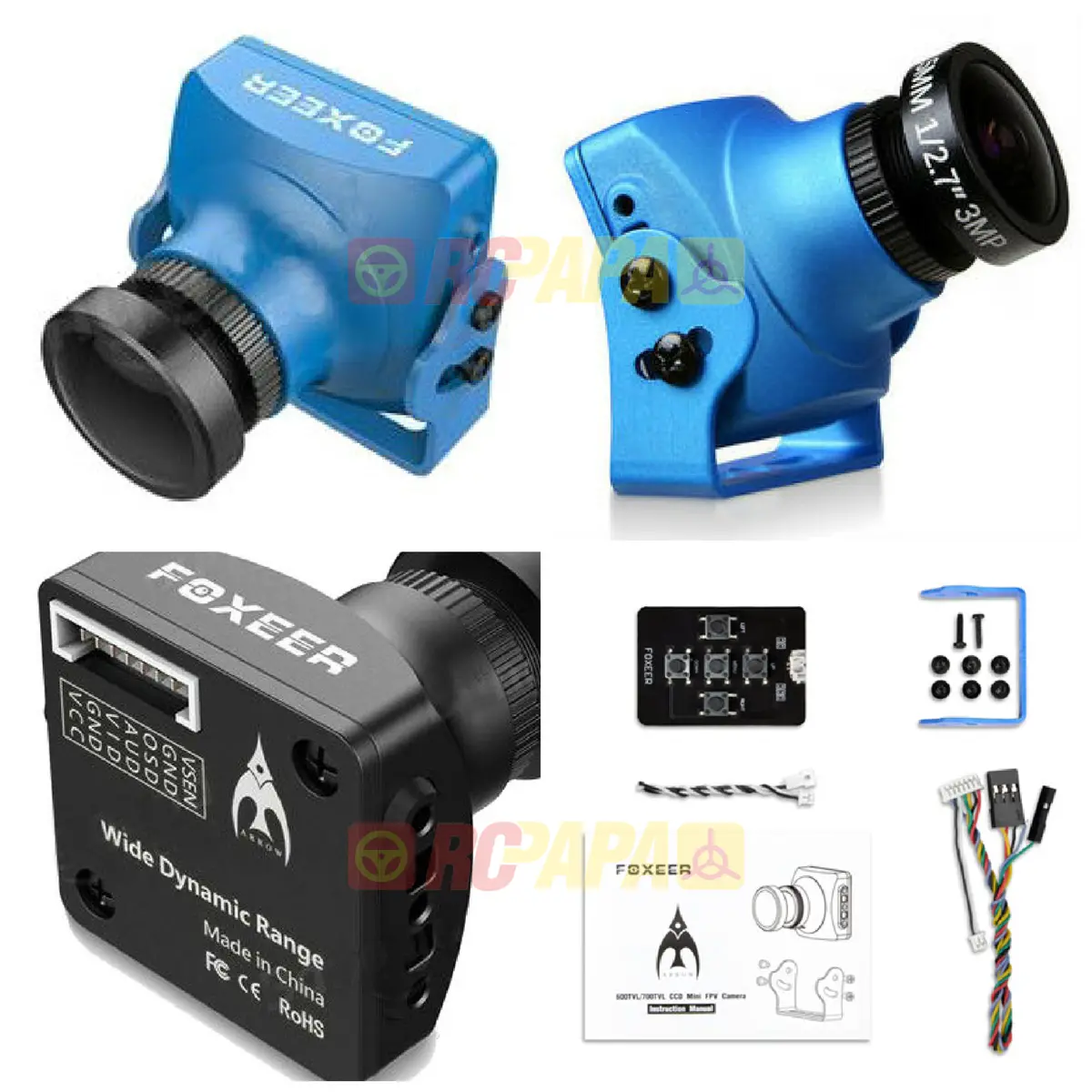Foxeer Arrow V3 Hs1195 (Upgraded Hs1190) Fpv Camera (Built-In Osd Audio Metal Case) 1