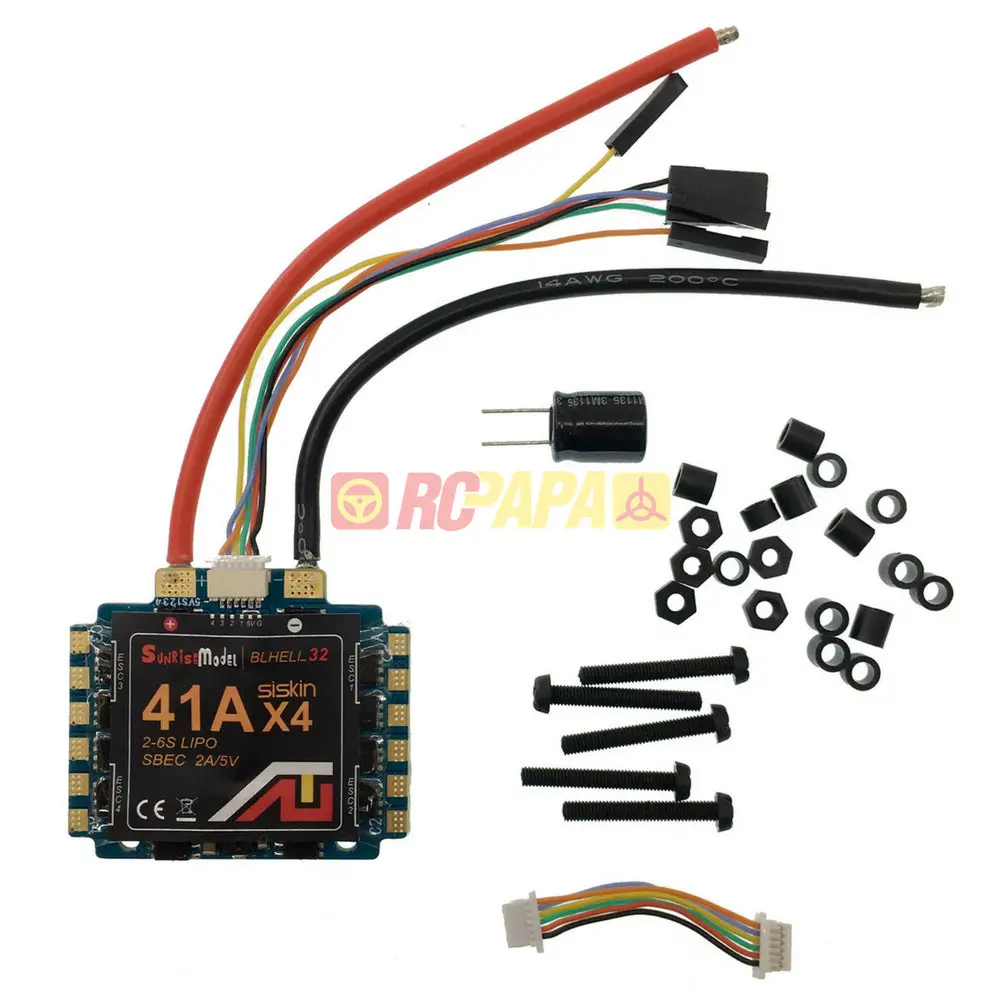 Sunrise Siskin Blheli_32 41Ax4 Esc (2-6S Sbec 2A/5V) 1