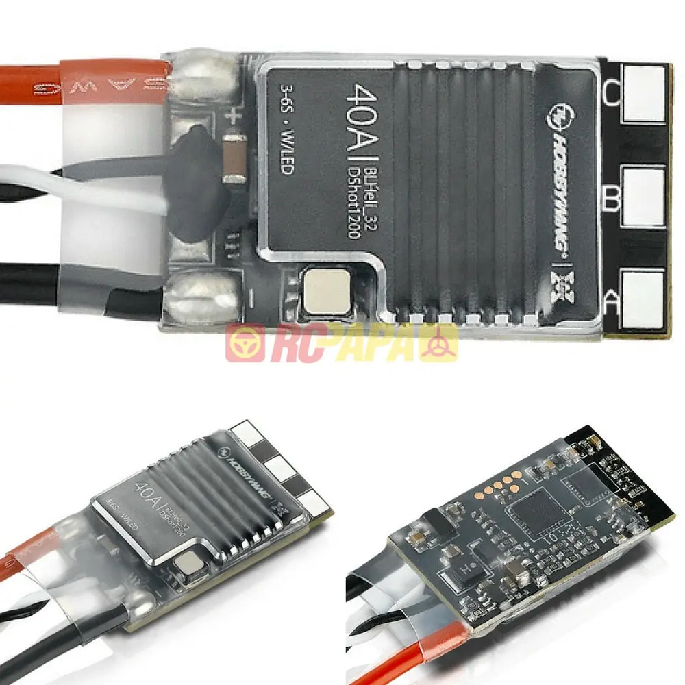 Hobbywing Xrotor Micro 40A 3-6S Blheli_32 Dshot1200 Esc For Fpv Quad 1