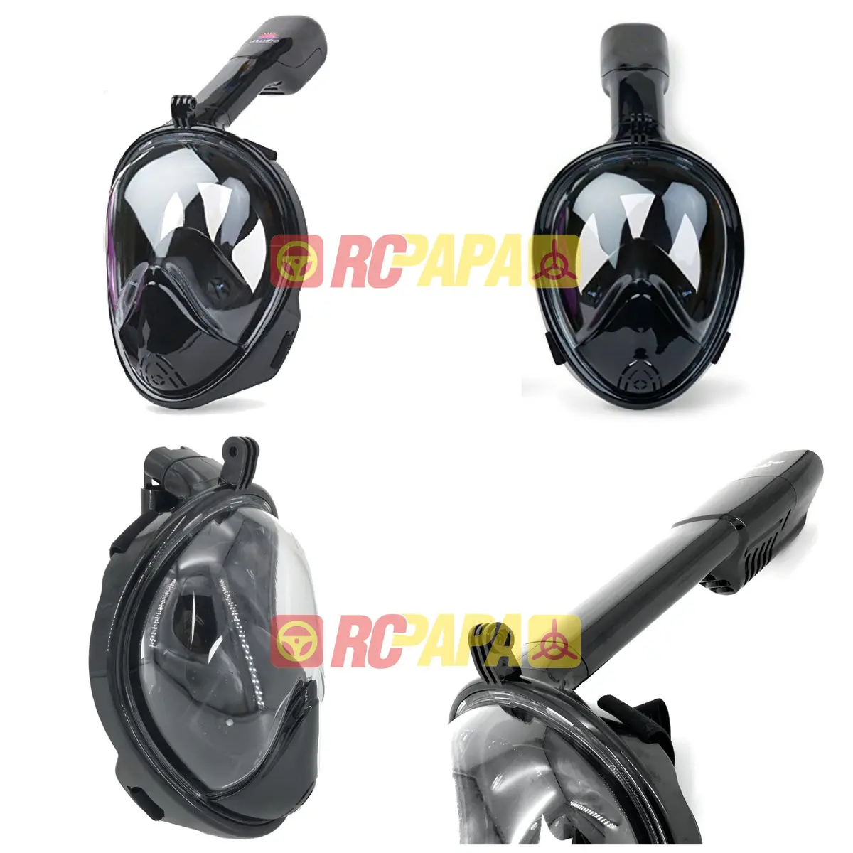 Snorkeling Full Face Mask V2 180° View With Gopro Action Cam Mount 1