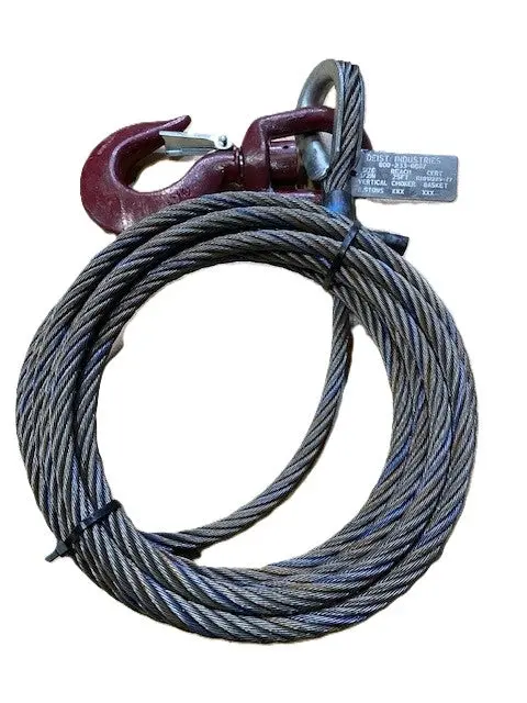 Switch-N-Go Part#1600000 1/2" Cable With Swivel Hook 25 Ft 1