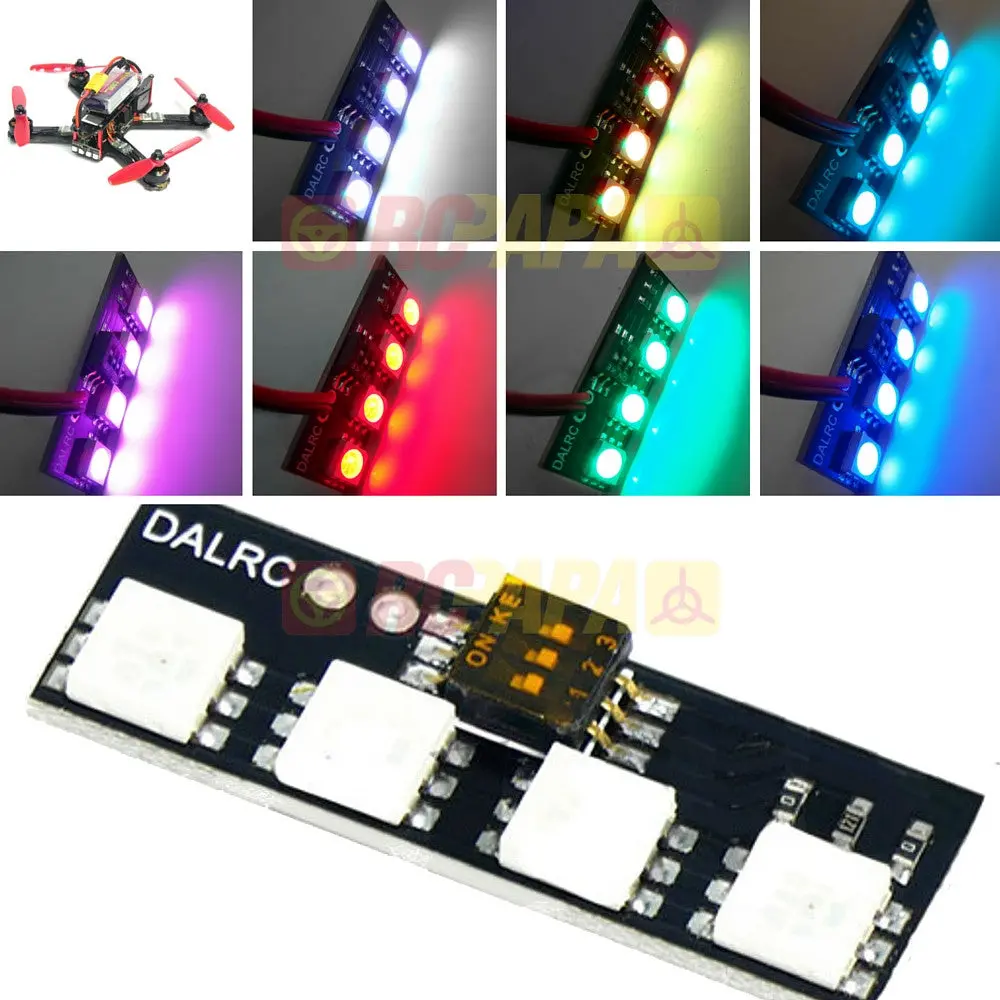 Dalrc Mini Led Light Strip Board Rgb 12V 7 Color For Fpv Race 1