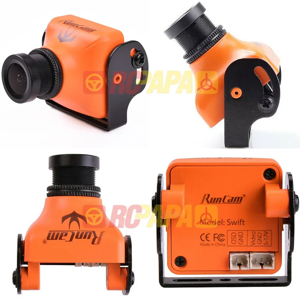 Runcam Swift 600Tvl Hs1177 Type Mini Fpv Camera (Orange/Silver) 1
