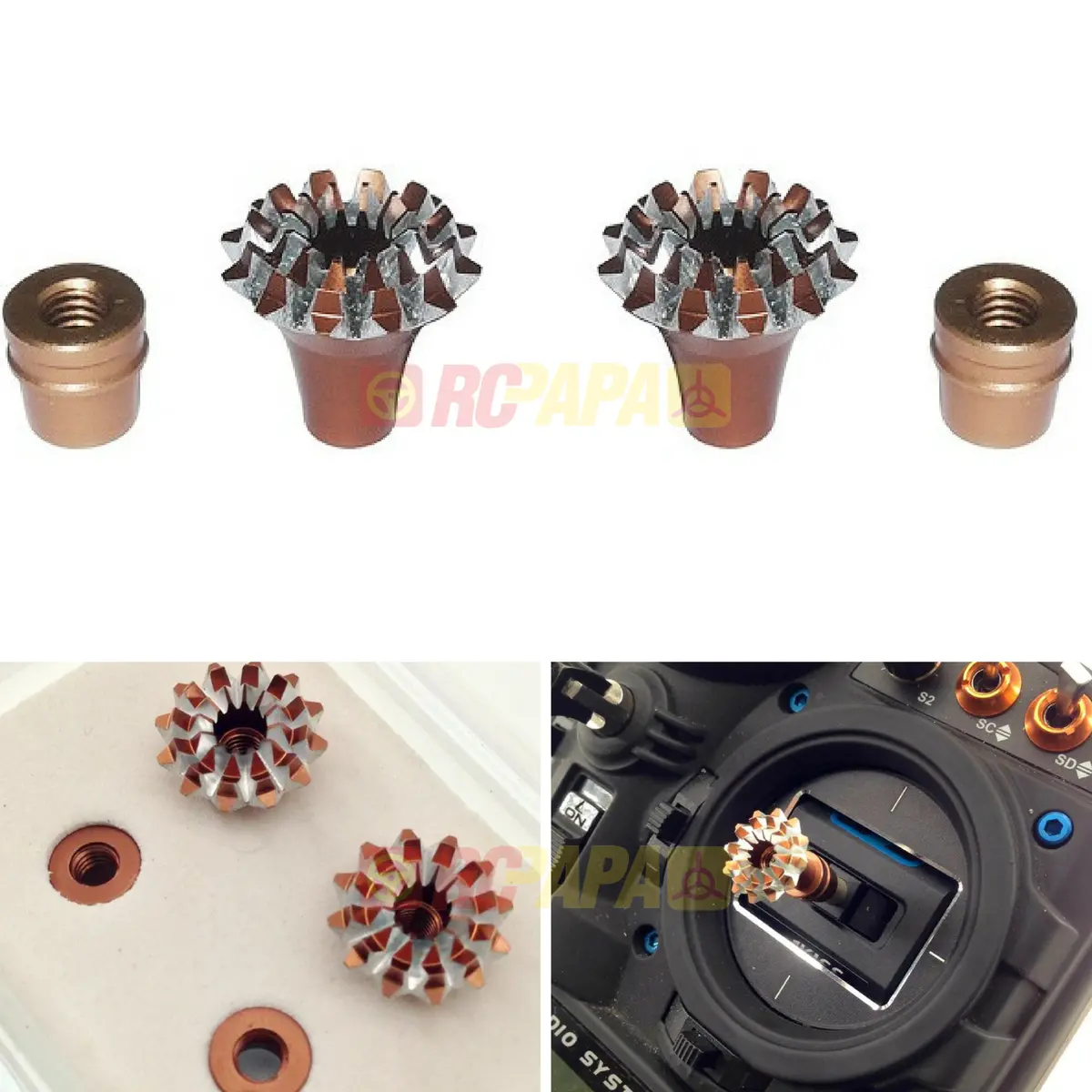 Frsky Cnc Aluminium M4 Gimbal Stick End (Grand Lotus Style) 1