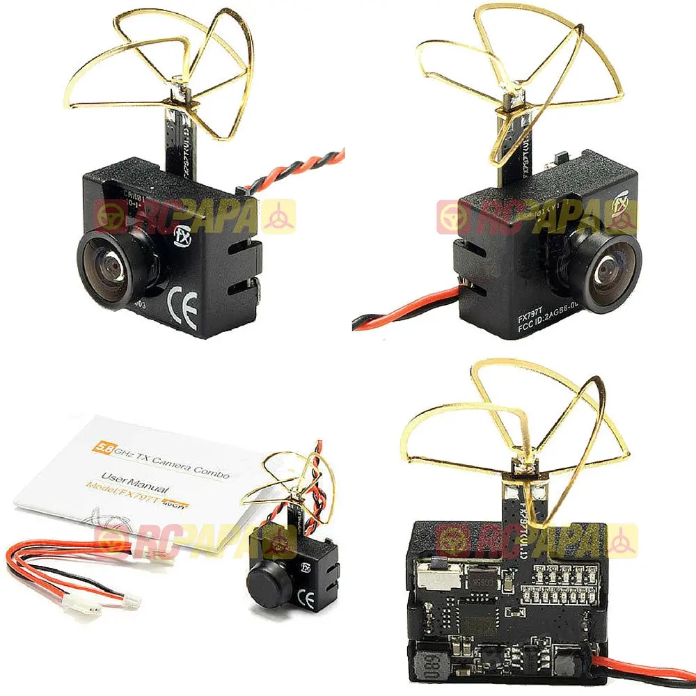 Fxt Fx797t 3In1 25Mw 5.8Ghz 40Ch Vtx And Micro Fpv Camera 1