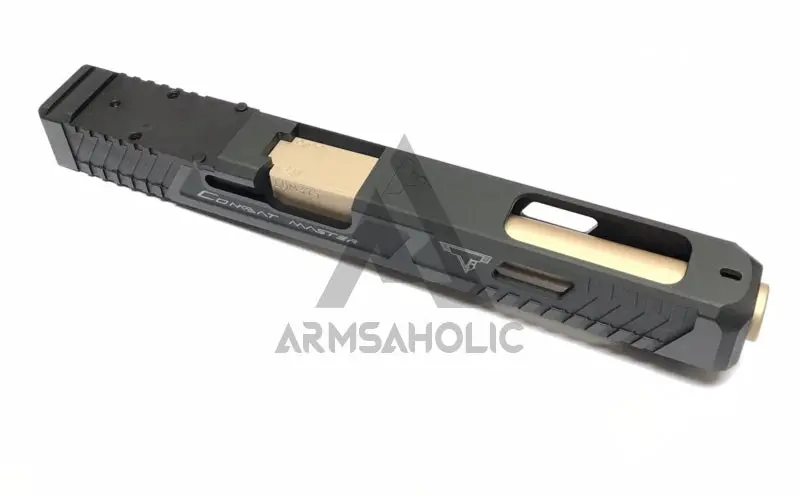 Limited Edition-Nova T-Style G34 Mos Aluminum Slide For Tm Tokyo Marui Airsoft G17 / 34 Gbb Series - Shiny Black 1