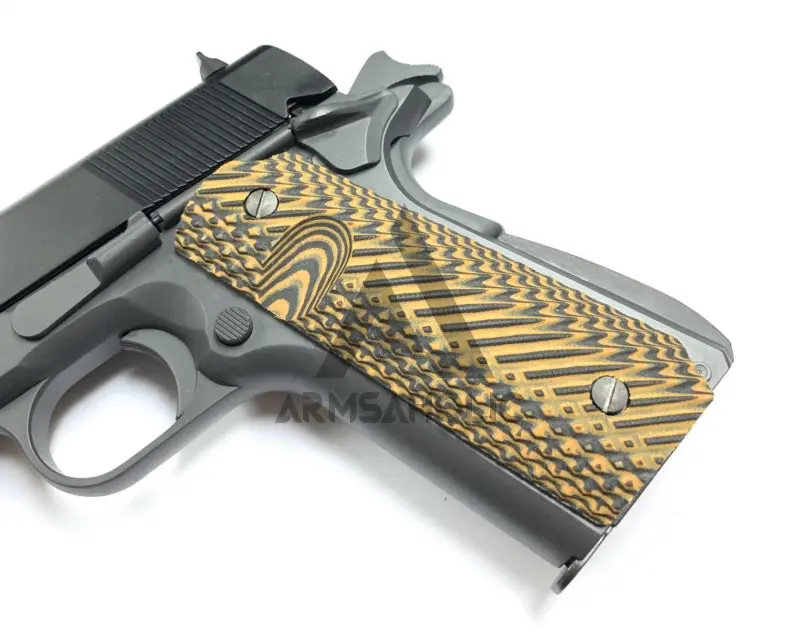 1911 Custom Fiberglass Grip - Brown 1