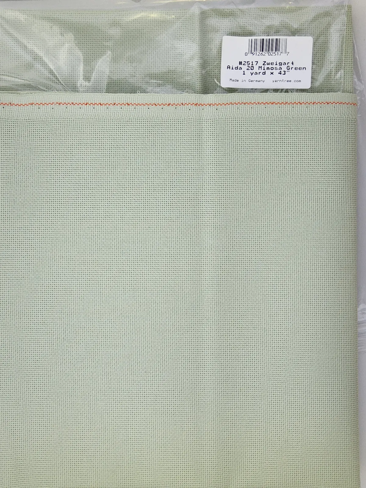 20 Count Mimosa Green Zweigart Aida 1