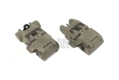 Rail-Mounted Front & Rear Folding Battle Polymer Sight M4 Style For Airsoft 1