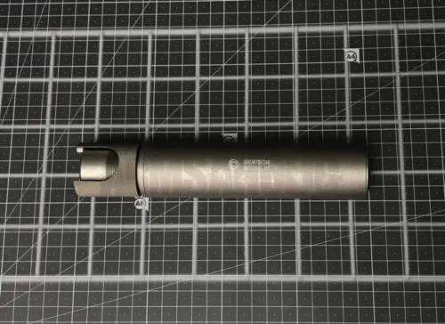 G Style Halo 5.56Mm Silencer Suppressor For Tactical Airsoft - Silver 1