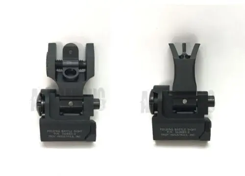 Rail-Mounted Front & Rear Folding Battle Sight M 4 Style For Airsoft #Ex-061062 1