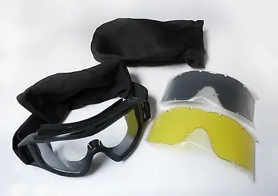 Airsoft Paintball Tactical Military Goggles Black 1