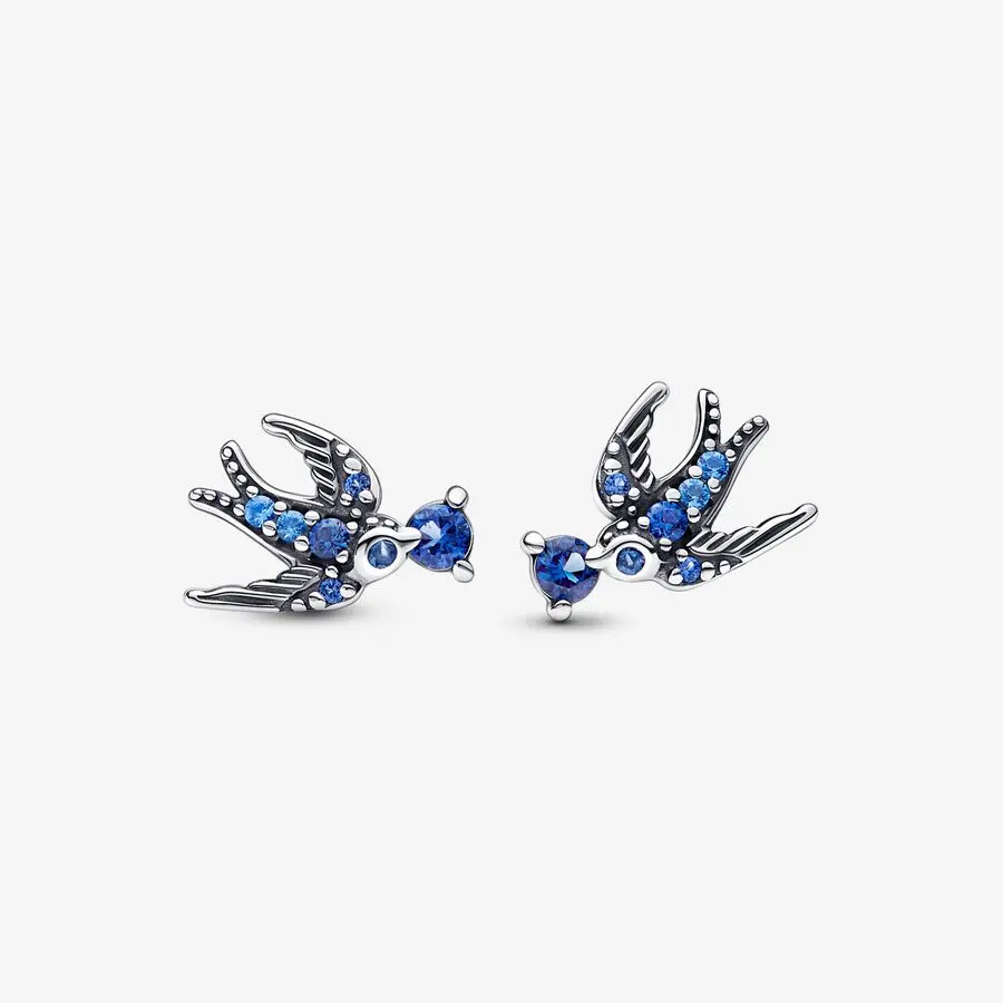 Sparkling Swallow Stud Earrings 1