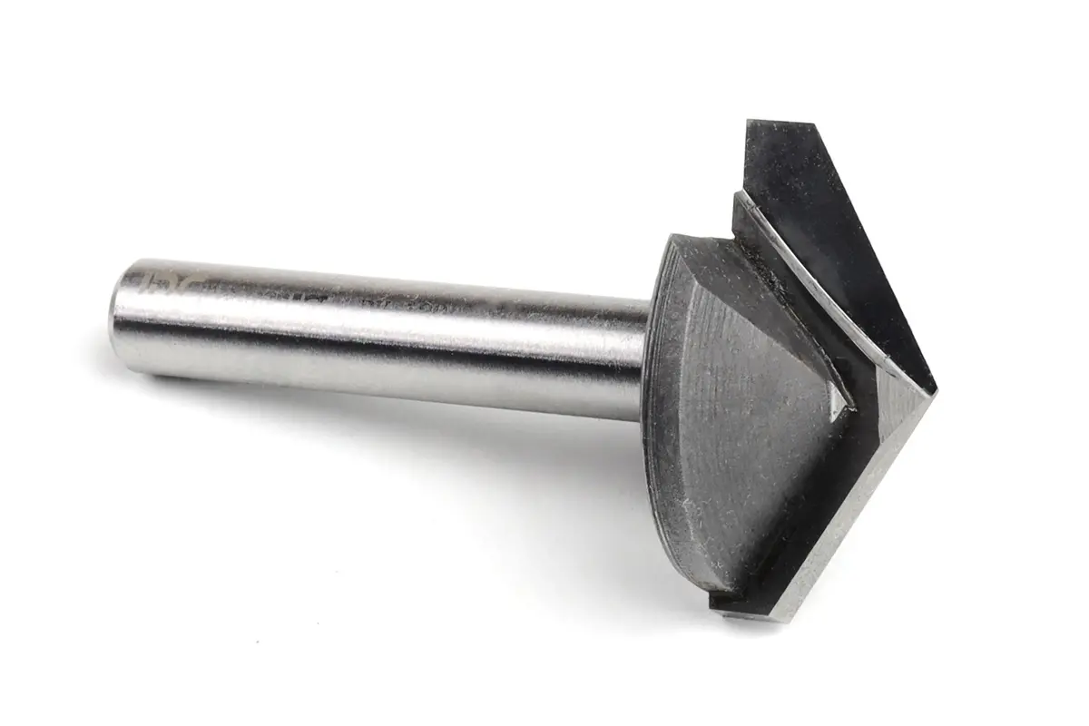 120 Degree Wide-Cutting V Bit 1/4" Shank For Cnc Routers 1
