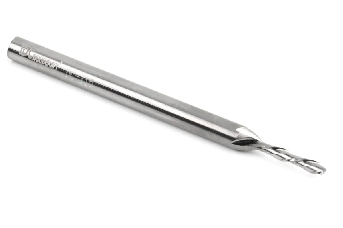 1/16 Down Cut Endmill Bit For Cnc Routers For Fine Detail Carving, 1/8 Shank 1