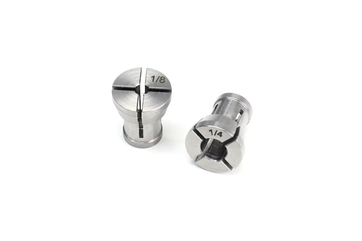 2Pc Set 1/4 & 1/8 Collets For Makita Rt0701c Trim Router 1