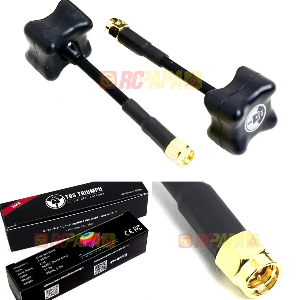 Tbs Team Blacksheep 5.8Ghz Circular Polarized Triumph Antenna Set (Sma) 1