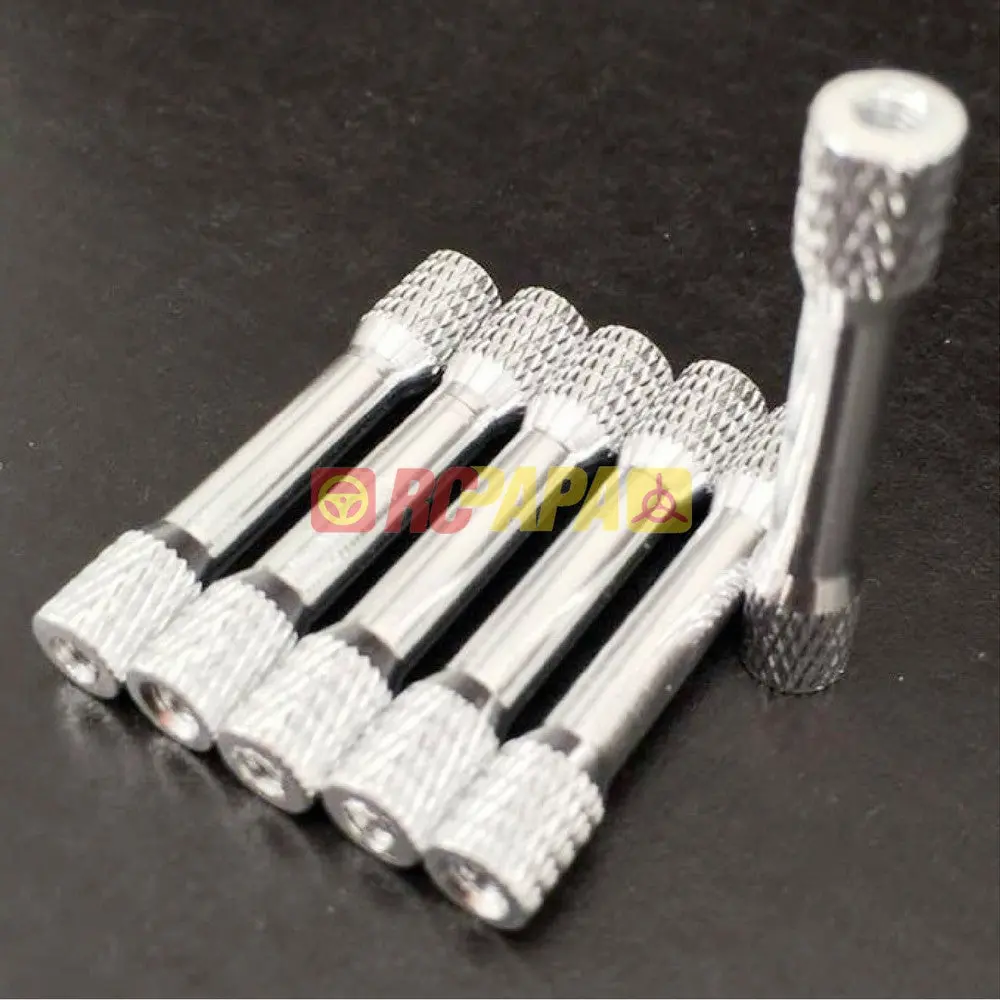 M3x30mm/35Mm Round Aluminium Knurled Standoffs Spacer V3 Silver (6Pc) 1